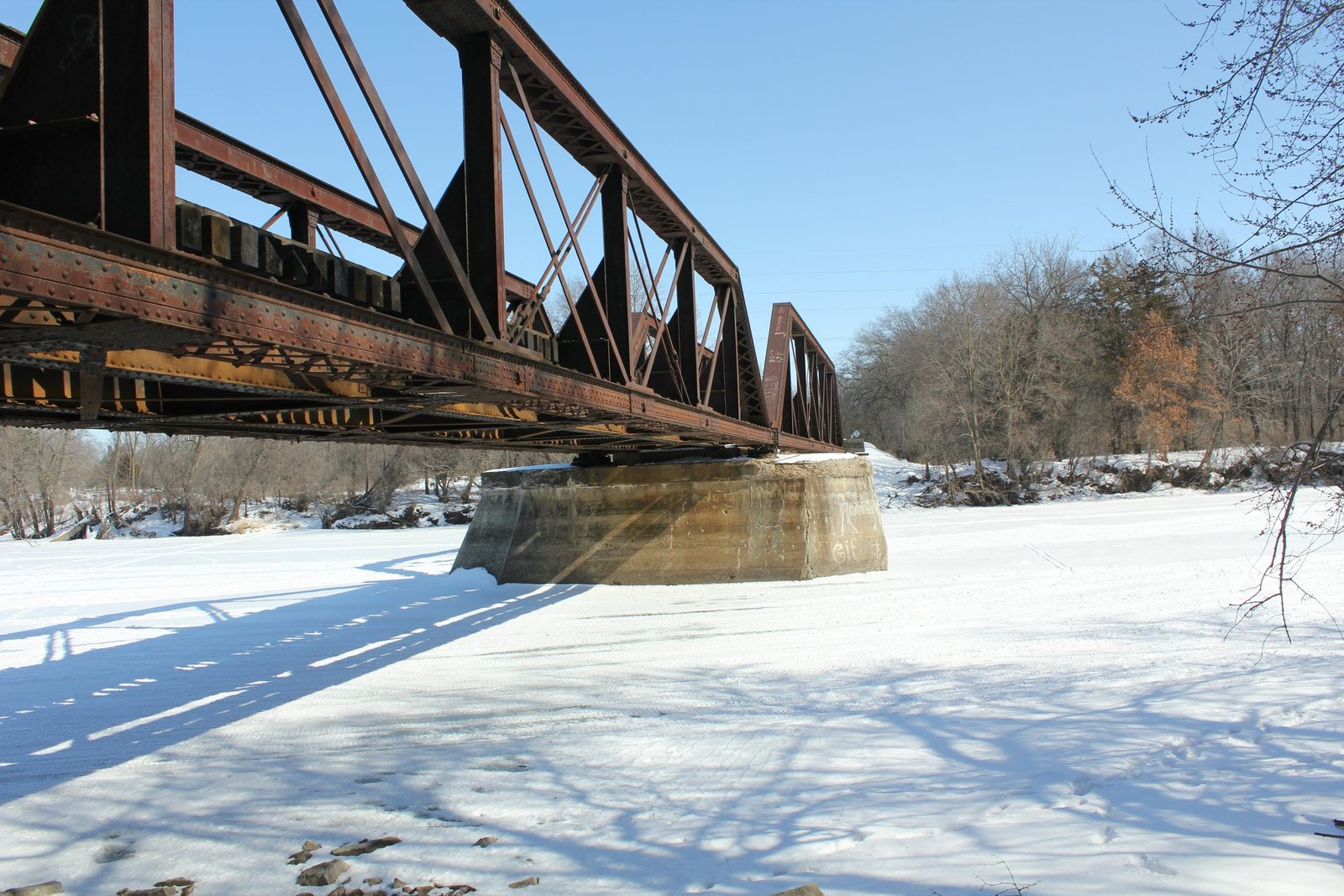 Looking east